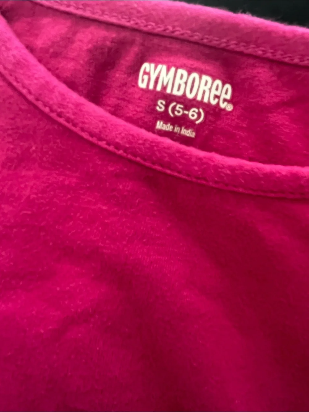 Gymboree 5/6 Maroon Long-Sleeve Tiered Floral Dress Top
